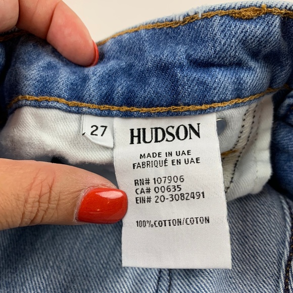 HUDSON Jeans, Light Blue, butterflies embroidered - Picture 3 of 8